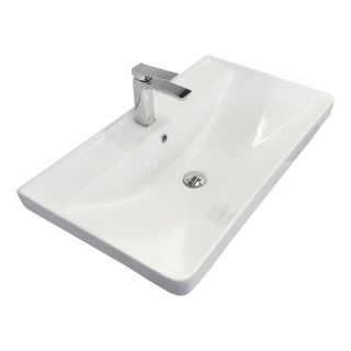 Тумба-умывальник Comforty подвесная Валдай-80П белая матовая с раковиной Comforty 4480