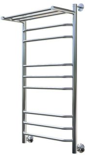 Водяной полотенцесушитель Тругор Браво НП 3 П с полкой 100x50см хром Браво3/нп10050П