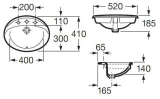 Раковина Roca Adora 327204000 52x41 см