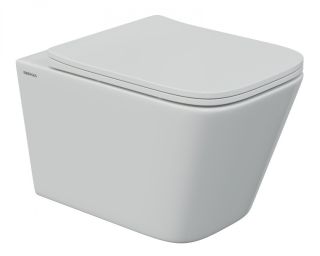 Комплект Berges 4в1 043242: инсталляция NOVUM 525 кнопка L3 хром глянец унитаз FLOE S Rimless сидение дюропласт Floe S Slim SO