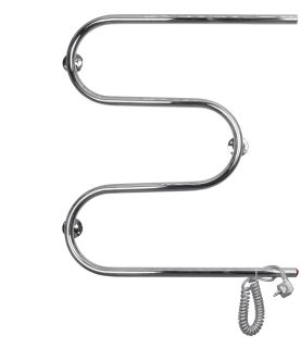 Полотенцесушитель электрический Domoterm DMT 107-25 60x50 EK R хром