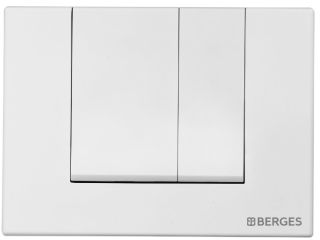 Кнопка смыва Berges Novum soft touch белый 040044