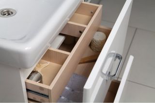 Тумба под раковину Акватон Америна 80см белый 1A169401AM010