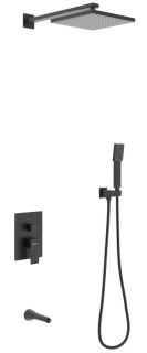 Душевой комплект Berges Ventas 3S чёрный матовый 073006