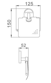 Держатель для туалетной бумаги Haiba HB1903 хром