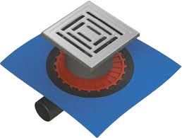 Душевой трап Berges Wasserhaus Zentrum Uno 090372 15х15 Матовый хром