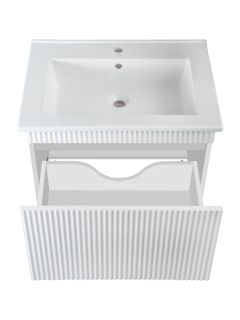 Тумба Runo Модена 75 белая под умывальник Оскар 75 (00-00002200)