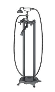 Напольный смеситель для ванны Wonzon & Woghand Retro WW-88649020-BGM тёмный графит