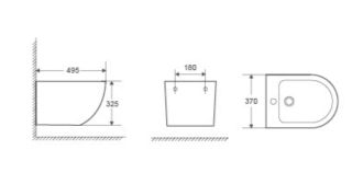 Биде WW SK  Арт. MERZBACH 005 MT-GR 10000003716
