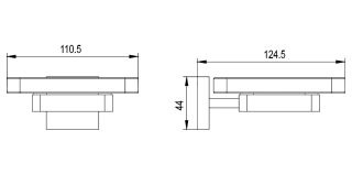 Мыльница Timo Selene подвесная хром 10022/00