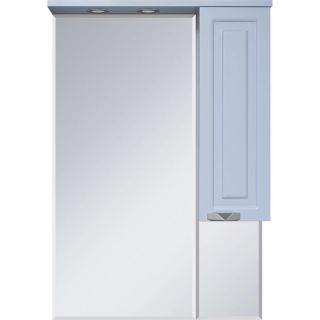 Зеркальный шкаф с подсветкой Misty Терра 70см правый серый