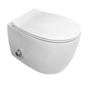 Подвесной унитаз Isvea Sentimenti Neo 10ARS1015I безободковый с функцией биде белый