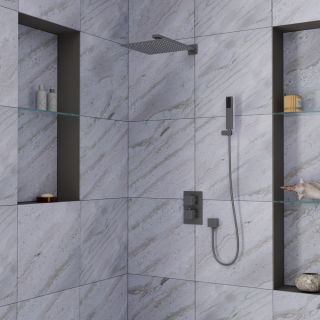 Душевая система DQ Bayern.Liszt DA2515706A04 с термостатом серый графит