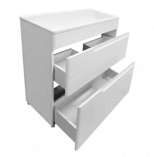 Напольная тумба под раковину Kare Luxe ФР-00007076 60см два ящика белый