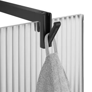 Душевая перегородка Kerama Marazzi Cristallo CT.100.WI.BLK.M 100 см стекло рифленое профиль чёрный матовый