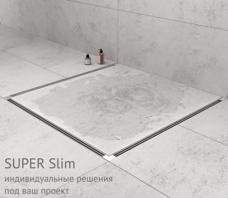 Душевой лоток Berges Super Slim 090177 40см хром матовый
