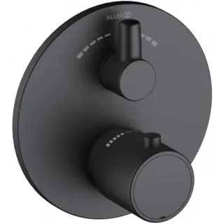 Термостатический смеситель для ванны Kludi Zenta SL 388103945 чёрный матовый