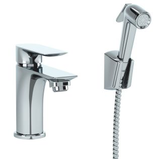 Смеситель для раковины Paini Garda 76CR205/574 с гигиеническим душе хром