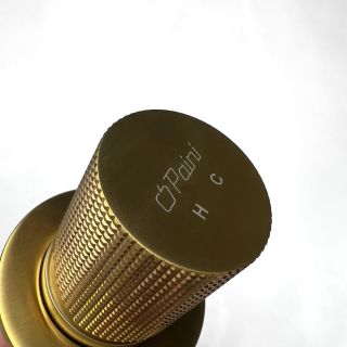 Встраиваемый смеситель для раковины Paini Cox Grip 7GPJ208 матовое золото