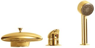 Смеситель на борт ванны Boheme Niagara золото 398