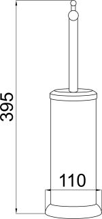 Щётка для туалета Boheme Imperiale золото 10425