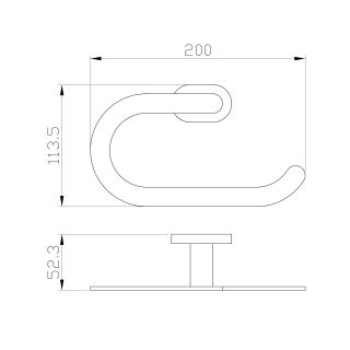 Вешалка для полотенец Wonzon & Woghand First WW-8413-LG золото глянцевое