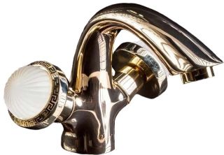 Смеситель для раковины Boheme Satine золото 291-ST