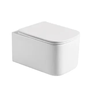 Подвесной унитаз Boheme Mane 970-SET-W безободковый белый глянец