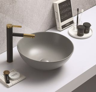 Раковина CeramaLux 104MH-5 серая 41.5 см