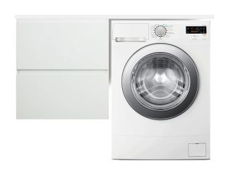 Подвесная тумба с раковиной Эстет Dallas Luxe ФР-00009685 Л 150см два ящика белый