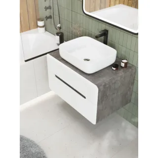 Тумба под раковину ArtMax Genova AM-Genova-800-2C-SO-BC 80 см бетон бромо