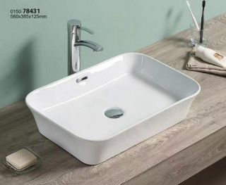 Раковина-чаша CeramaLux 78431 Белая 56 см