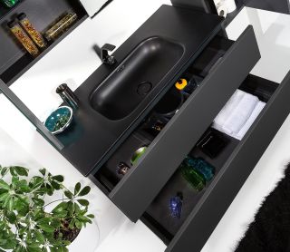 Тумба под раковину Armadi Art Vallessi 120см антрацит матовый 837-120-A matt