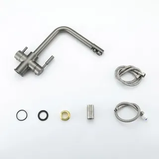 Смеситель для кухни Frap F4352-9 оружейная сталь