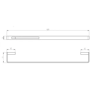 Полотенцедержатель Boheme Q 10942-MG 60 см золото матовое