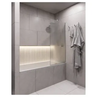 Шторка на ванну Timo T16 60 см хром