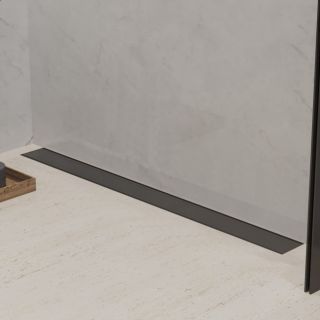 Душевой лоток Paini Klasik CH750KC2 монтаж к стене 75см чёрный матовый