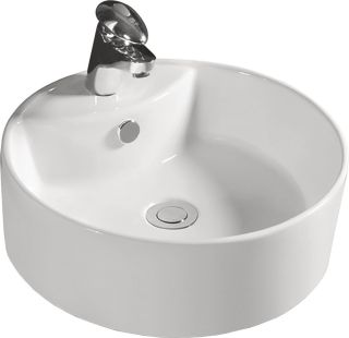 Раковина накладная SantiLine SL-1069 46см белый