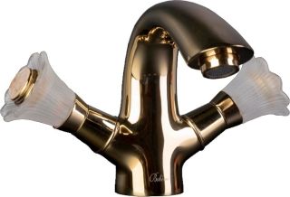 Смеситель для раковины Boheme Camelia золото 291-Camelia