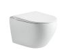 Подвесной унитаз Ceramalux TR0199 безободковый белый