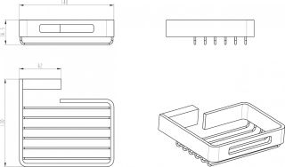 Полка для губок Boheme Q золото 10959-G