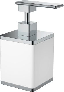 Дозатор Boheme белый/хром 10969-W-CR