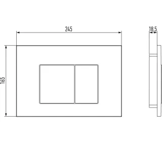 Клавиша смыва Jacob Delafon E38065-MWH белый матовый