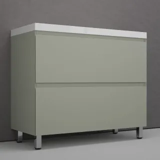 Тумба под раковину напольная Style Line Манхэттен ЛС-00002370 100 см олива