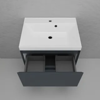 Тумба под раковину напольная Style Line Манхэттен ЛС-00002378 60 см графит