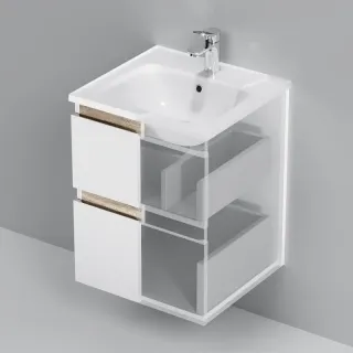 Тумба под раковину Am.Pm X-Joy M85AFHX0502WG подвесная белый глянец 50  см