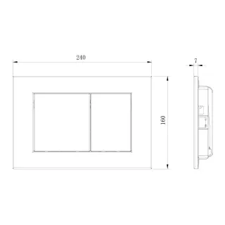 Кнопка смыва Boheme 650/2-BR бронза