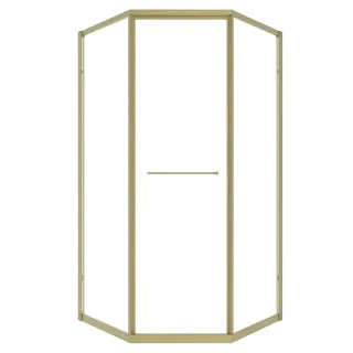 Душевой уголок Timo T34R 100x100 см правый золото матовое