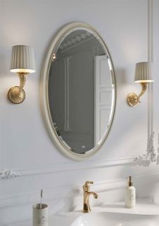 Зеркало Clarberg Borgia BOR0210BG 65см слоновая кость/патина золото