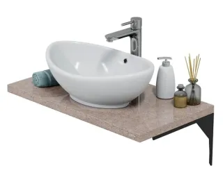 Столешница Санта 900147 80 см речной песок